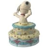 Enesco Jim Shore Snoopy Jumping Out Of Birthday Cake Figurine, 5.5" 2 Enesco Jim Shore Snoopy Jumping Out Of Birthday Cake Figurine, 5.5" -Decor Home Shop Jim Shore Peanuts Two Tier Cake Folk Art Figure 6005944 01