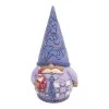 Enesco Jim Shore Purple Gnome Holding Santa Figurine, 5" -Decor Home Shop Jim Shore Purple Gnome Holding Santa Figurine 6009583 01