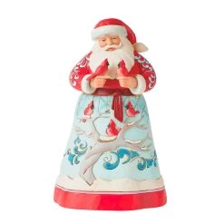 Enesco Jim Shore Santa And Cardinals Figurine, 7.8"