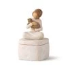 Willow Tree Kindness Girl With Cat Figurine Keepsake Box -Decor Home Shop Kindness Girl Figurine Keepsake Box 28178 01
