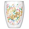 Let's Party Double-Wall Confetti Stemless Glass, 10 Oz. -Decor Home Shop Lets Party Confetti Stemless Glass 1004859327 01