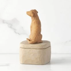 Willow Tree Light Brown Dog Figurine Keepsake Box -Decor Home Shop Light Brown Dog Figurine Keepsake Box 28176 03