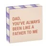 Like A Father To Me Funny Wood Quote Sign, 4x4 -Decor Home Shop Like a Father to Me Funny Wood Quote Sign for Dad 115854 01