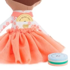 Hallmark Little World Changers™ And Kind Culture Co. The Doll Kind Dark Skin Girl, 12" -Decor Home Shop Little World Changers Dark Skin Girl Doll With Tokens 1KID2086 03