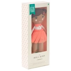 Hallmark Little World Changers™ And Kind Culture Co. The Doll Kind Dark Skin Girl, 12" -Decor Home Shop Little World Changers Dark Skin Girl Doll With Tokens 1KID2086 06