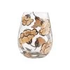Enesco Lolita Jungle Beauty Handpainted Stemless Wine Glass, 20 Oz. -Decor Home Shop Lolita Jungle Beauty Handpainted Stemless Wine Glass 6012475 01