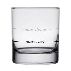 Man Cave Man Down Rocks Glass, 10 Oz.