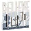 Hallmark Disney Mickey Mouse Believe Wood Quote Sign, 6x6 -Decor Home Shop Mickey Mouse Believe Dimensional Sign 1DYG2055 01