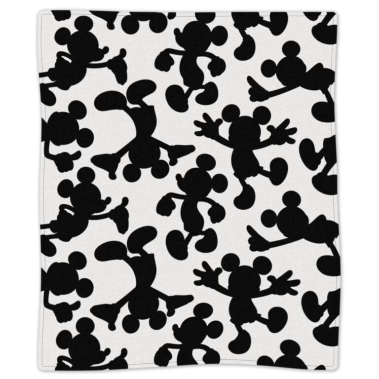 Hallmark Disney Mickey Mouse Silhouettes Throw Blanket, 50x60 4 Hallmark Disney Mickey Mouse Silhouettes Throw Blanket, 50x60 - Image 2