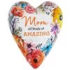 Amazing Mom Art Heart Trinket Box, 3.5" -Decor Home Shop Mom All Kinds of Amazing HeartShaped Trinket Box 1003480350 01