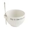 Mud Pie Dip Bowl And Spreader, Set Of 2