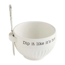 Mud Pie Dip Bowl And Spreader, Set Of 2