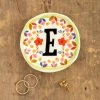 Natural Life Initial Trinket Dish, E -Decor Home Shop Natural Life Initial Trinket Dish DSH234 01