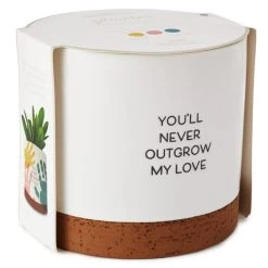 Hallmark Never Outgrow My Love Planter Handprint Kit -Decor Home Shop Never Outgrow My Love Planter With Paints 1BBY4851 03
