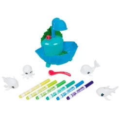 Crayola® Scribble Scrubbie Ocean Pets Lagoon Coloring Set -Decor Home Shop Ocean Animal Figurines Color and Wash Creative Toy 11CRA2030 02