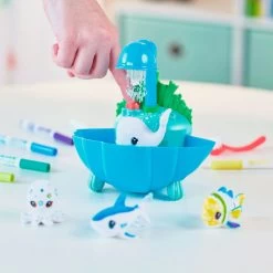 Crayola® Scribble Scrubbie Ocean Pets Lagoon Coloring Set -Decor Home Shop Ocean Animal Figurines Color and Wash Creative Toy 11CRA2030 03