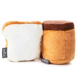 Hallmark Better Together Peanut Butter And Jelly Magnetic Plush, 5" -Decor Home Shop Peanut Butter Jar and Bread With Jelly Magnetic Plush 1KID1641 03