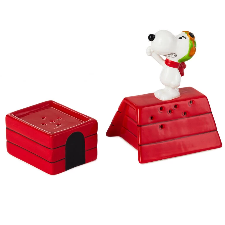Hallmark Peanuts® Flying Ace Snoopy Stacked Salt And Pepper Shakers, Set Of 2 4 Hallmark Peanuts® Flying Ace Snoopy Stacked Salt And Pepper Shakers, Set Of 2 - Image 2