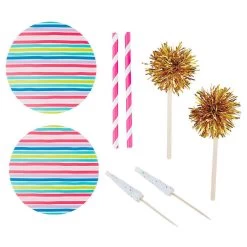 Decor Home Shop -Decor Home Shop Pink Party Time Cocktail Shaker Set 1004220062 02