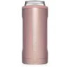 BruMate Glitter Rose Gold Stainless Steel Skinny Can Cooler, 12 Oz. -Decor Home Shop Pink Shimmer Slim Can Cooler HS12GRG 01