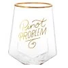 Hallmark Pinot Problem Geometric Stemless Wine Glass, 19 Oz. -Decor Home Shop Pinot Problem Geometric Stemless Wine Glass 1BRW3239 01