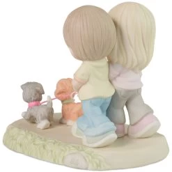 Precious Moments I’ll Never Let You Go Figurine, 5.4" -Decor Home Shop Precious Moments Couple Walking Dogs Figurine 223003 04