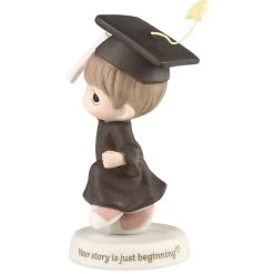 Precious Moments Graduation Boy Figurine, 6.5" -Decor Home Shop Precious Moments Graduation Boy Figurine 193007 03