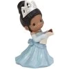 Precious Moments Disney My Dream Starts With Me Tiana Figurine, 5" -Decor Home Shop Precious Moments Tiana in Blue Dress Figurine 211026 01