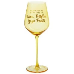 Hallmark Recipe For An Ideal Night Wine Glass, 19.27 Oz.