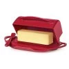 Red Butterie Flip-Top Butter Dish -Decor Home Shop Red Plastic FlipTop Butter Dish With Knife BTRRED1003 01