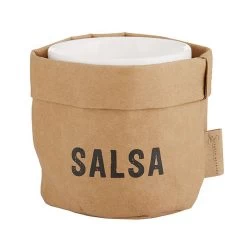 Salsa Ceramic Dish And Washable Paper Holder