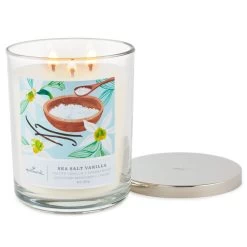 Hallmark Sea Salt Vanilla 3-Wick Jar Candle, 16 Oz. -Decor Home Shop Sea Salt Vanilla 3Wick Jar Candle 1BGC1064 02