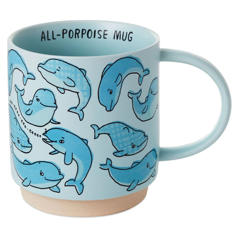 Hallmark All-Porpoise Funny Mug, 16 Oz. 3 Hallmark All-Porpoise Funny Mug, 16 Oz.