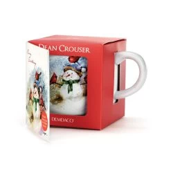 Winter Friends Mug And Matching Card -Decor Home Shop Snowman and Cardinals Mug With Card 2020220254 03