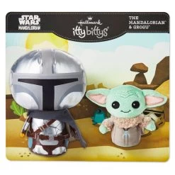Hallmark Itty Bittys® Star Wars™ The Mandalorian™ And Grogu™ Plush, Set Of 2 -Decor Home Shop Star Wars Mandalorian and Grogu Plush itty bittys 2Pack 1KDD2106 03