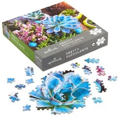 Hallmark Pretty Succulents 1,000-Piece Puzzle -Decor Home Shop Succulent Plants 1000Piece Puzzle 1PUZ1028 02
