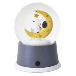 Hallmark Peanuts® Snoopy Sweet Dreams Snow Globe With Light 7 Hallmark Peanuts® Snoopy Sweet Dreams Snow Globe With Light -Decor Home Shop Sweet Dreams Snoopy on Yellow Moon Water Globe 1BBY4760 03
