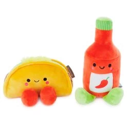 Hallmark Better Together Taco And Hot Sauce Magnetic Plush, 5" -Decor Home Shop Taco and Hot Sauce Magnetic Plush 1KID2088 03