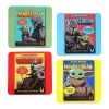 Star Wars: The Mandalorian Comic Book Cover Coasters, Set Of 4 -Decor Home Shop The Mandalorian Coaster Set 17446 01