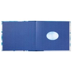 Hallmark Blue Shibori Print Guest Book -Decor Home Shop Tie Dye Blue Guest Book 1EDY3150 02