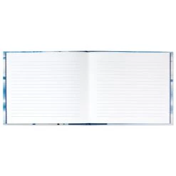 Hallmark Blue Shibori Print Guest Book -Decor Home Shop Tie Dye Blue Guest Book 1EDY3150 03