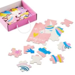 Hallmark Magical You 48-Piece Floor Puzzle -Decor Home Shop Unicorn and Rainbow 48Piece Kids Floor Jigsaw Puzzle 1PUZ1435 02