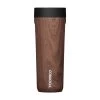 Corkcicle Walnut Wood Stainless Steel Commuter Cup, 17 Oz. -Decor Home Shop Walnut Wood Insulated Commuter Cup With Lid 2817PWW 01