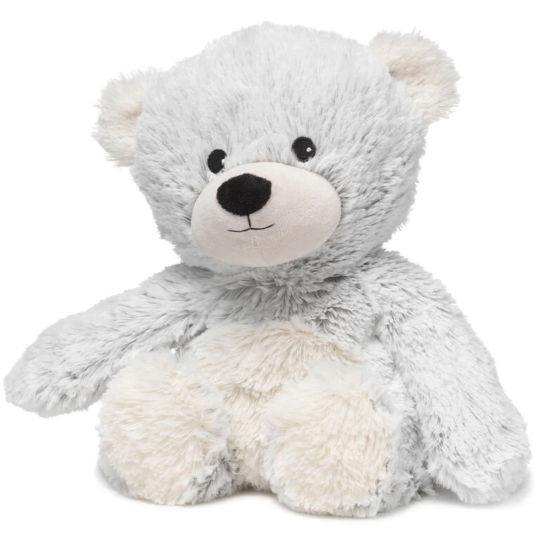 Warmies Heatable Scented Gray Bear Stuffed Animal, 13" 3 Warmies Heatable Scented Gray Bear Stuffed Animal, 13"