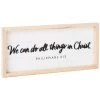 Hallmark We Can Do All Things In Christ Wooden Quote Sign, 15x7 -Decor Home Shop We Can Do All Things in Christ Wooden Quote Sign 1SNN1054 01
