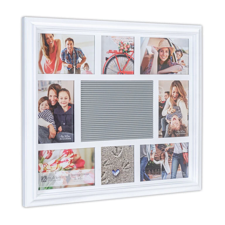 Malden Photo Collage Letterboard White Picture Frame, 18.5x16.5 4 Malden Photo Collage Letterboard White Picture Frame, 18.5x16.5 - Image 2