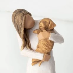 Willow Tree Adorable You Golden Dog Figurine, 7.5" -Decor Home Shop Willow Tree Adorable You Golden Dog Figurine 28039 03