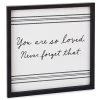 Hallmark You Are So Loved Framed Quote Sign, 12x12 -Decor Home Shop You Are So Loved Linen and Wood Quote Sign 1SNN1031 01