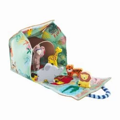 Mud Pie Zoo Plush Toy Set, 6 Pieces -Decor Home Shop Zoo Animals Plush Toy Play Set 12110304 03