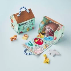 Mud Pie Zoo Plush Toy Set, 6 Pieces -Decor Home Shop Zoo Animals Plush Toy Play Set 12110304 04